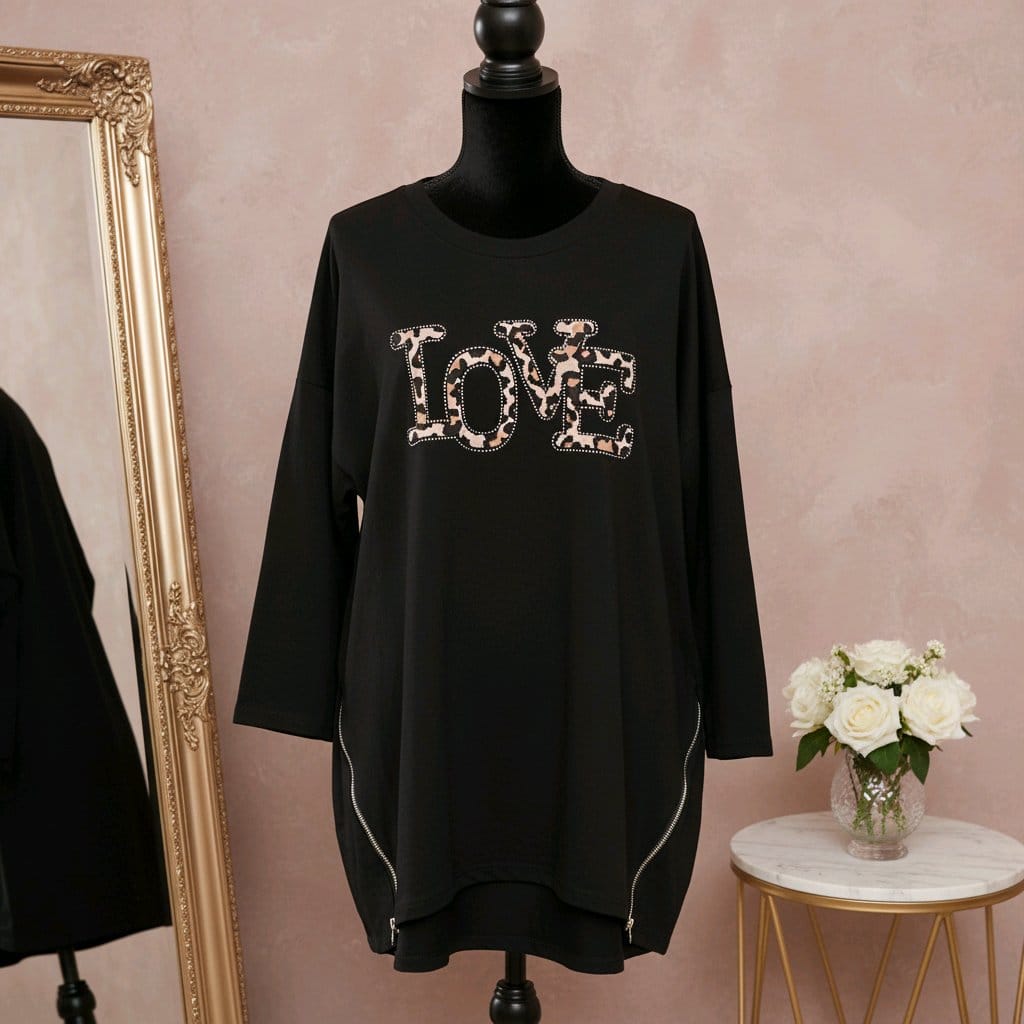 Sweatshirt Tunic Love