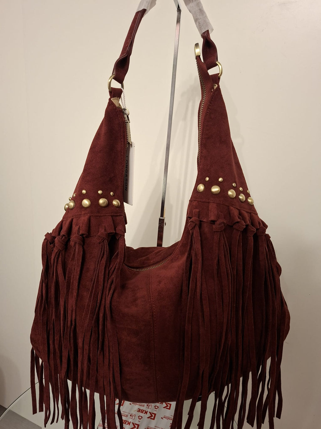 Women's Fringe Hobo Bag - Long & Son Premium Collection