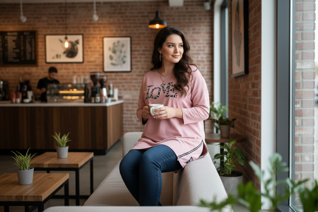 SWEATSHIRT TUNIC LOVE lifestyle